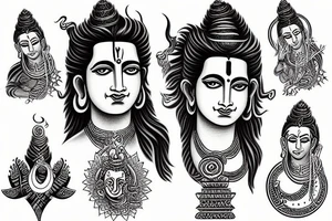 Lord shiva in modern times tattoo idea