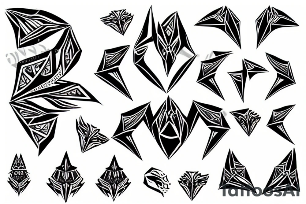 crane origami tattoo idea