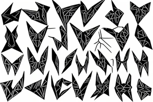 crane origami tattoo idea