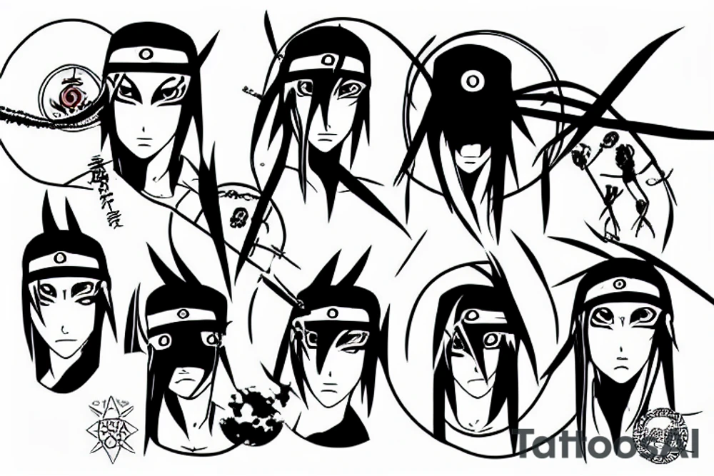 Uchiha itachi ninja tattoo idea