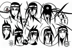 Uchiha itachi ninja tattoo idea