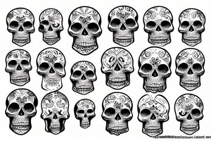Skull tattoo idea
