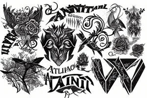 The word "Annihilation" tattoo idea