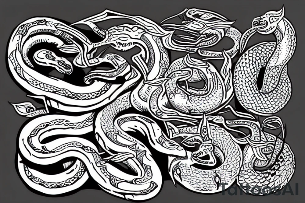 serpent tattoo idea