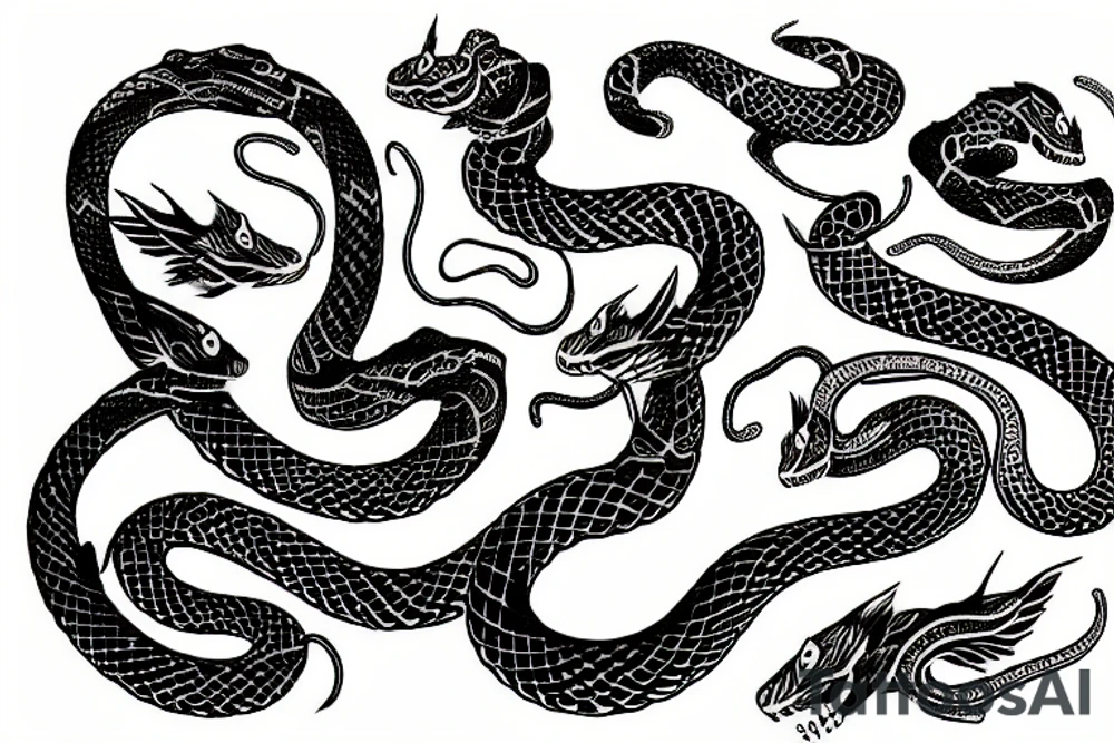 serpent tattoo idea