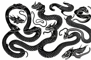 serpent tattoo idea