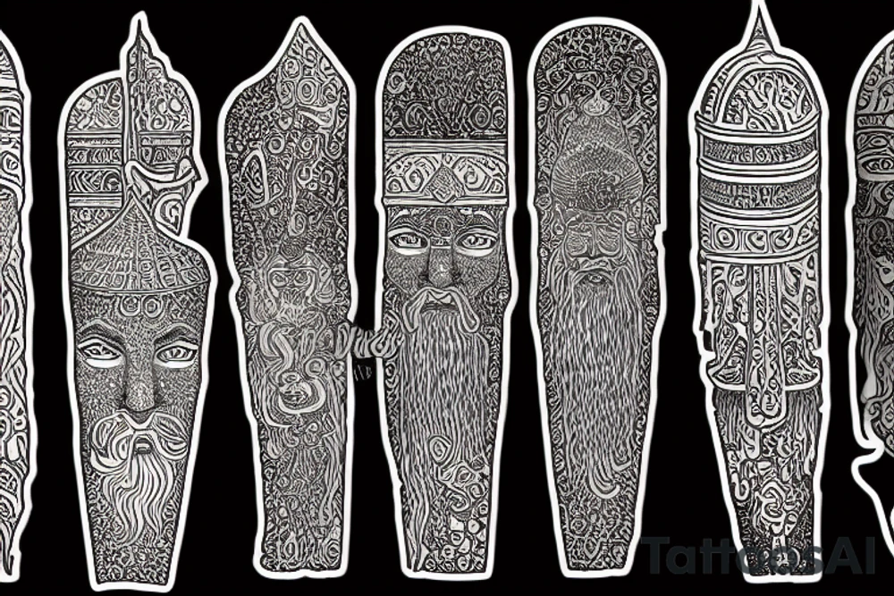 ancient persian column tattoo idea