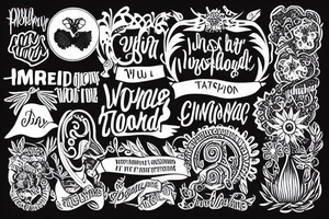inspirational words tattoo idea