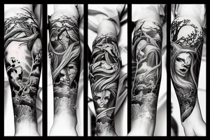 fantasy planet tattoo idea
