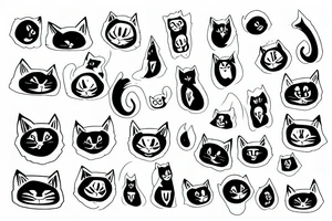 ghost cat in a sheet ghost tattoo idea