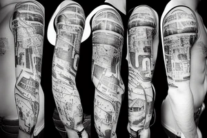 train on map of europe tattoo idea