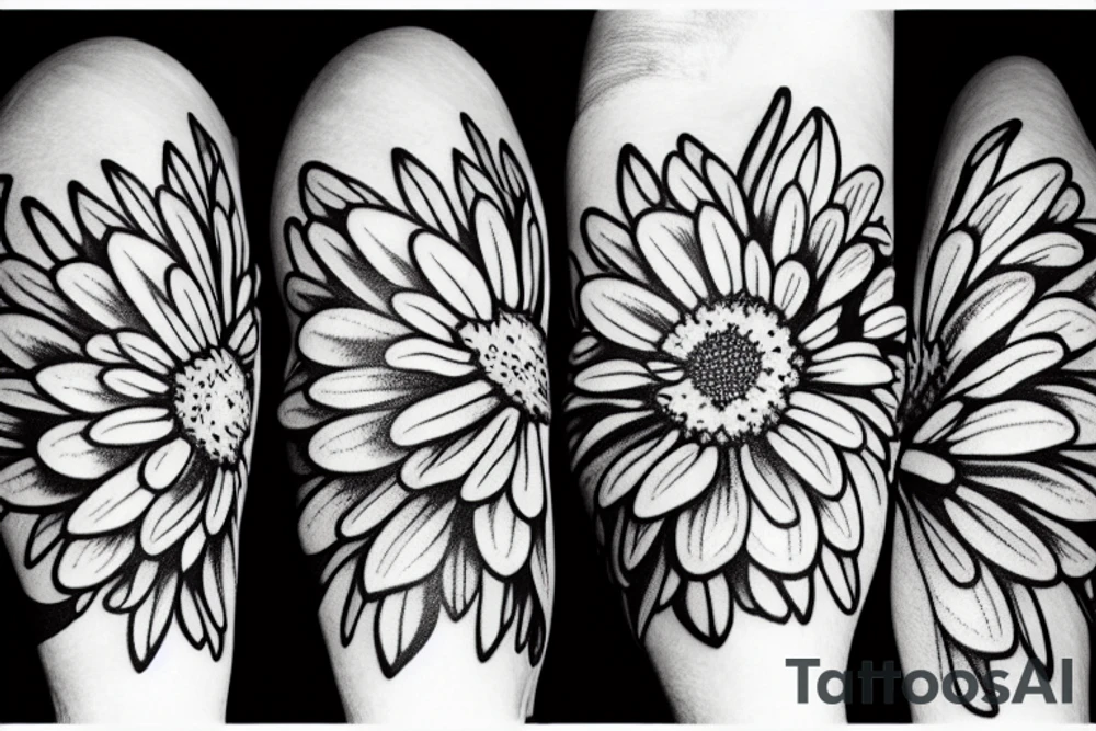 gerbera tattoo idea