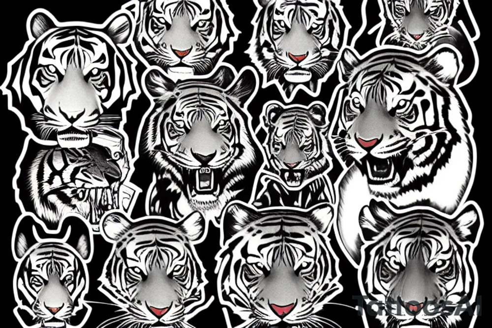 tiger and a mouse tattoo idea