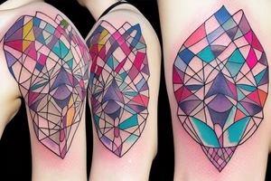 Watercolour geometric bard from league of legends tattoo idea