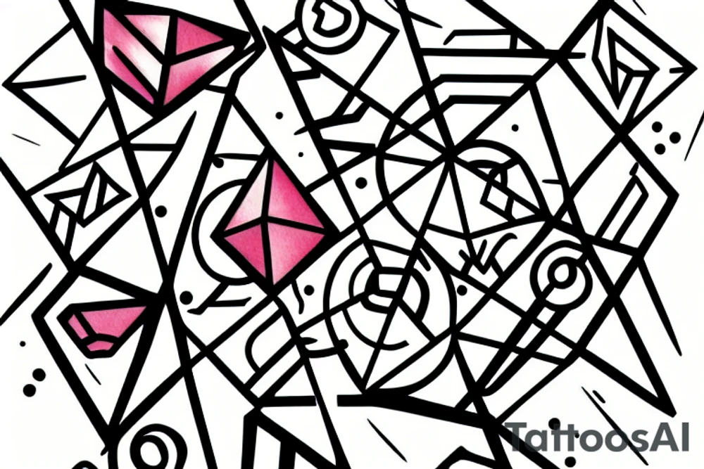 Watercolour geometric bard from league of legends tattoo idea