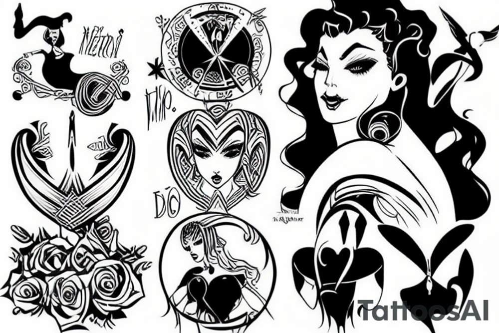 Hero Woman sex tattoo idea