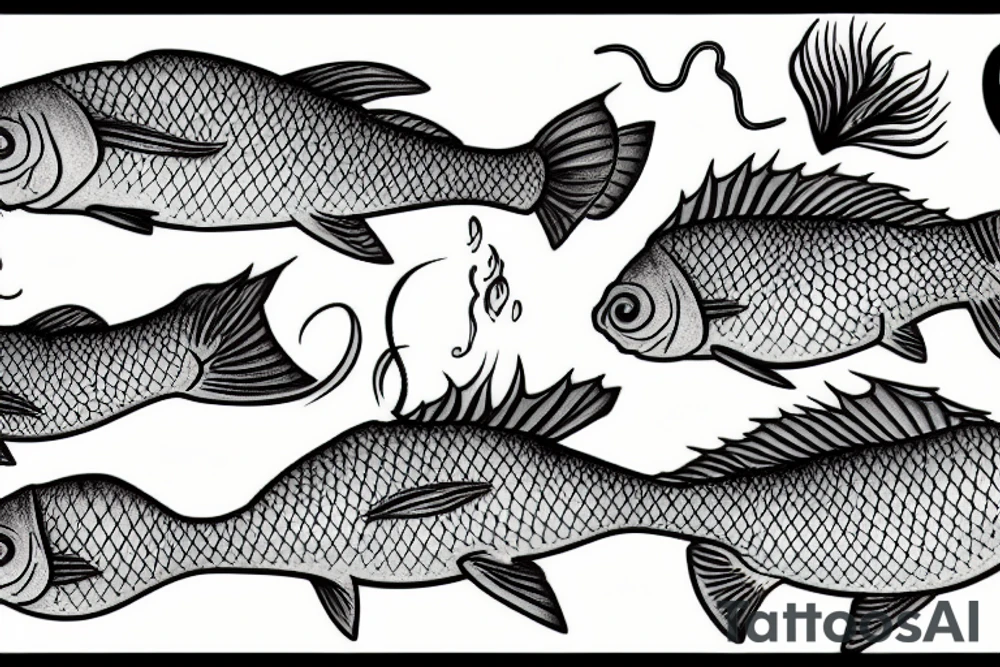 Carp fisjing tattoo idea