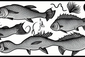 Carp fisjing tattoo idea