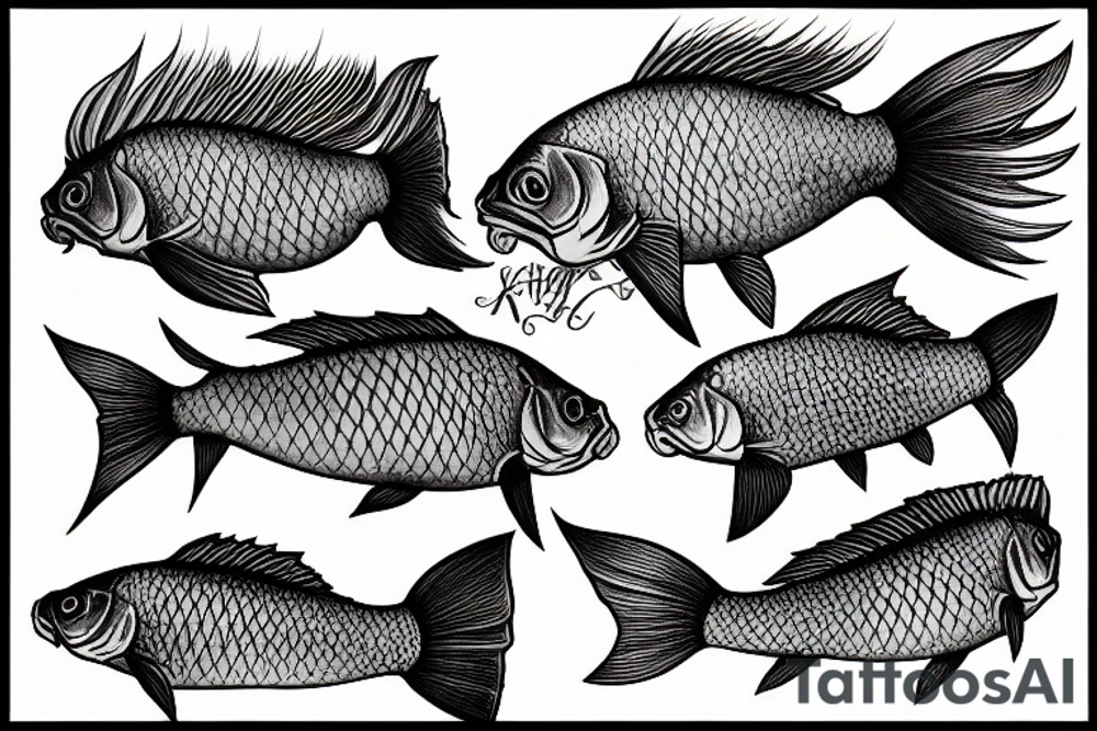 Carp fisjing tattoo idea