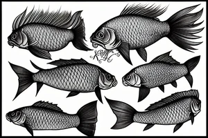 Carp fisjing tattoo idea