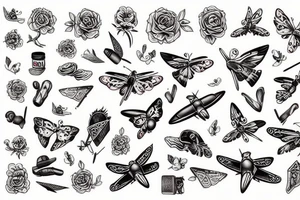 zwei Tauben fliegen tattoo idea