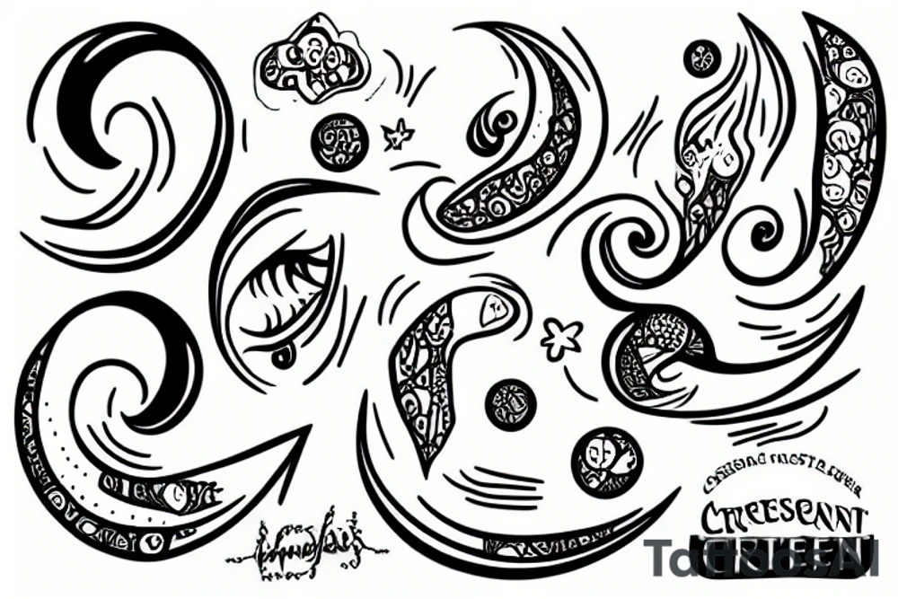 Crescent tattoo idea