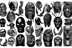 Dark Alien tattoo idea