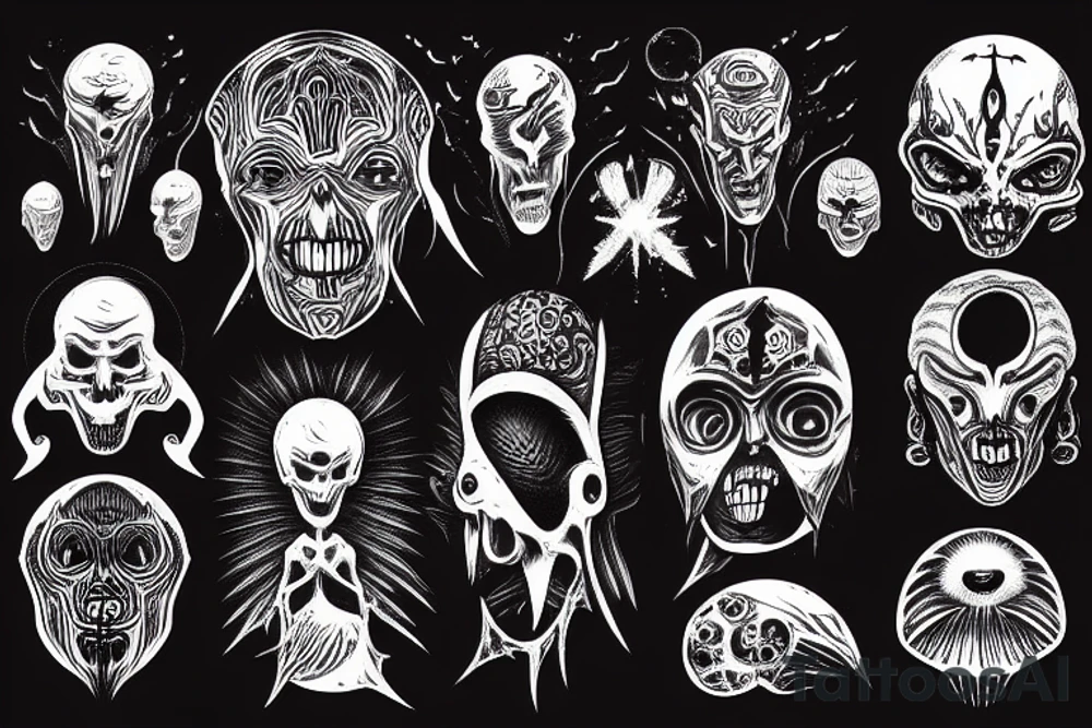 Dark Alien tattoo idea