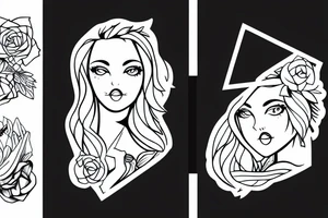 Blond girl with piercing tattoo idea