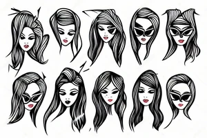 Blond girl with piercing tattoo idea