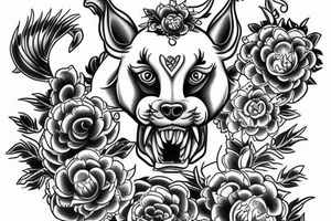 foo dog tattoo idea