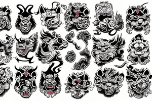 foo dog tattoo idea