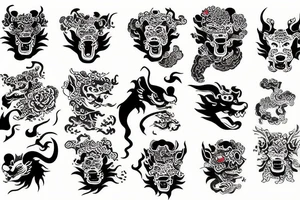 foo dog chinese tattoo idea