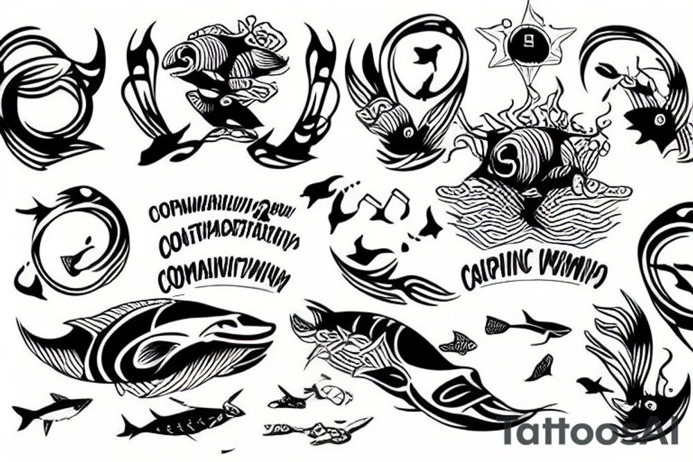 Competitive swimming tattoo idea