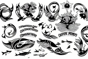 Competitive swimming tattoo idea