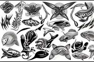 Competitive swimming tattoo idea
