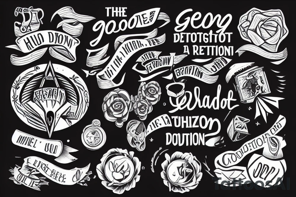 Going in the right direction, by making good decisions tattoo idea