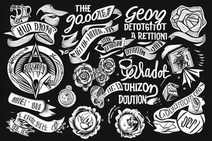 Going in the right direction, by making good decisions tattoo idea