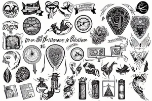 Going in the right direction, by making good decisions tattoo idea