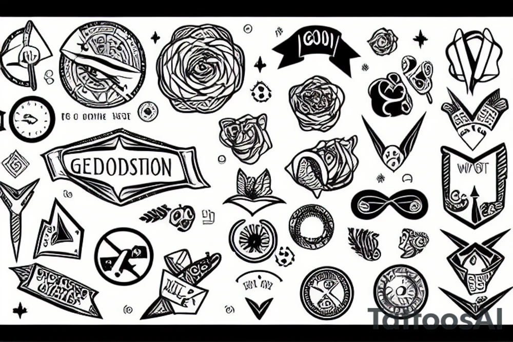 Going in the right direction, by making good decisions tattoo idea