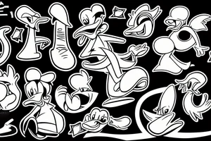 Donald Duck with money tattoo idea
