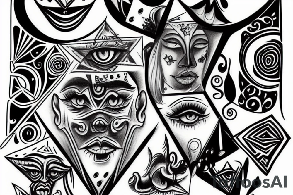 Illuminati and dollar tattoo idea