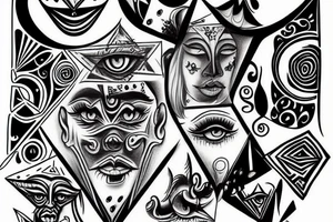 Illuminati and dollar tattoo idea