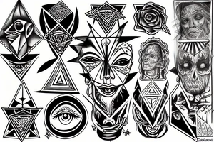 Illuminati and dollar tattoo idea