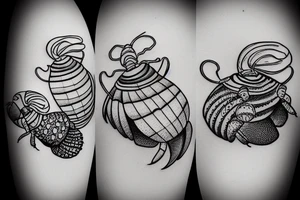 Hermit crab tattoo idea