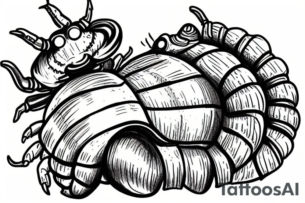 Hermit crab tattoo idea