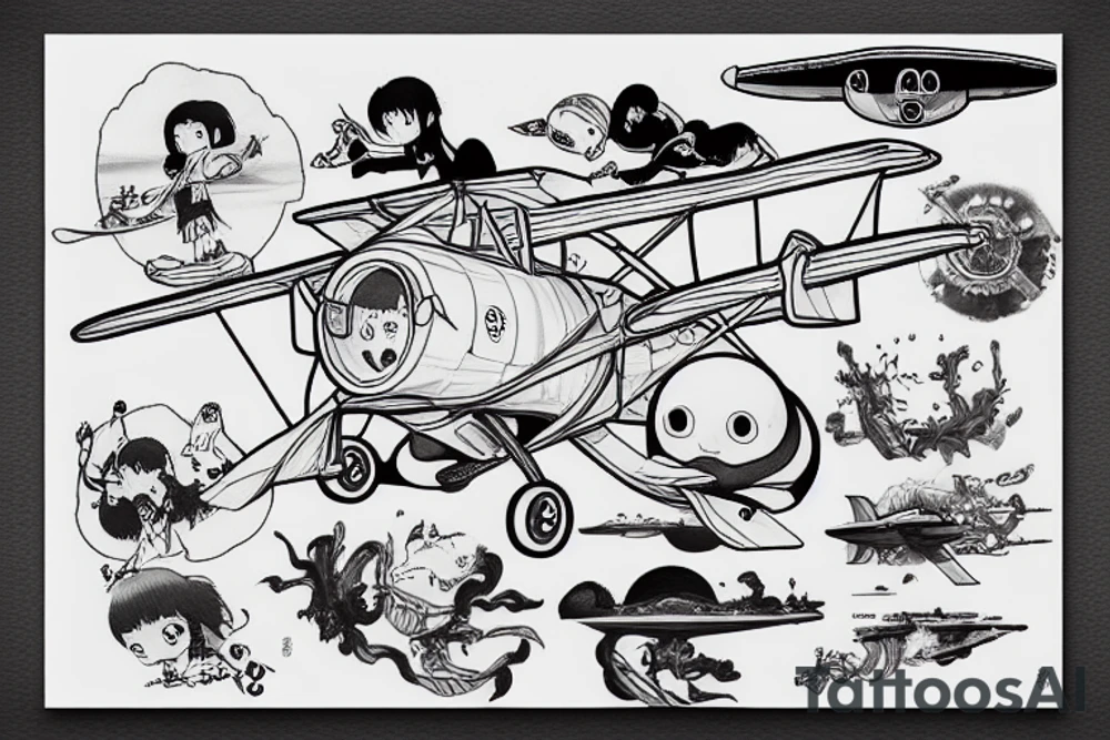 Airplane tattoo idea