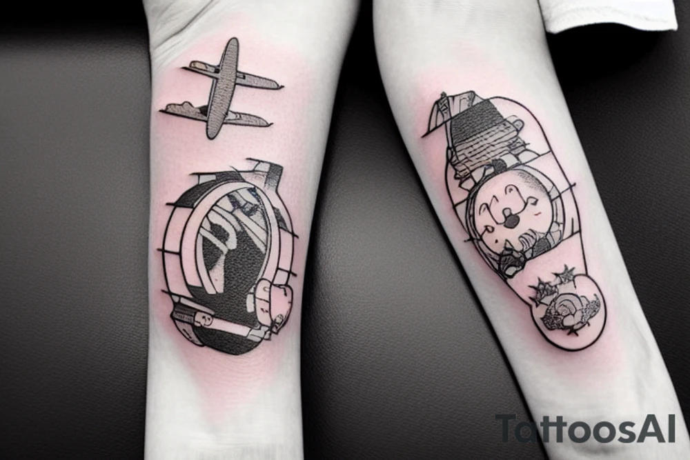 Airplane tattoo idea