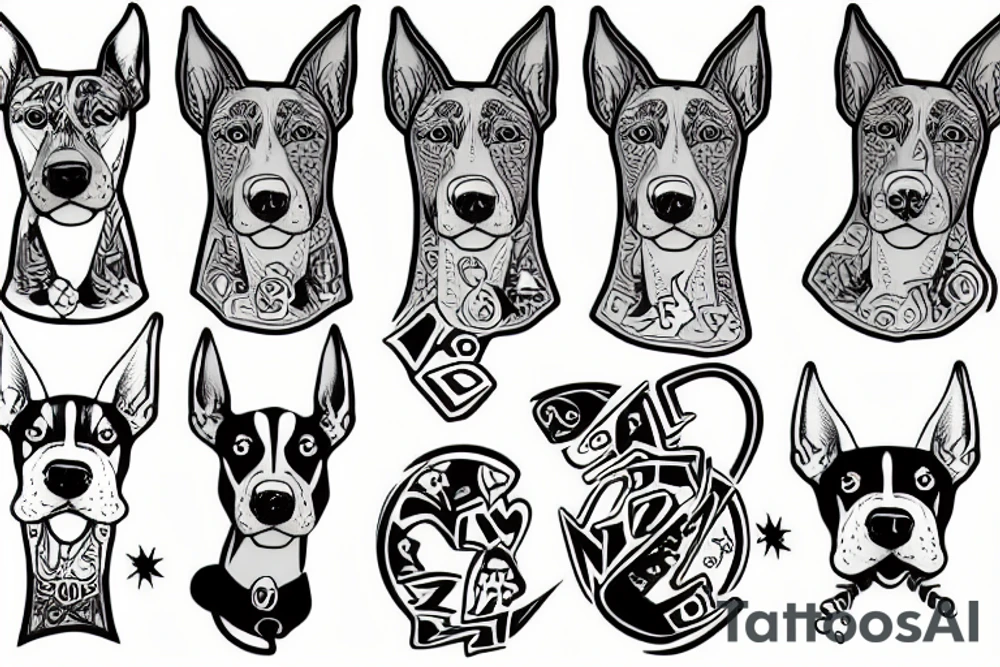 Dobermann tattoo idea