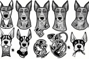 Dobermann tattoo idea